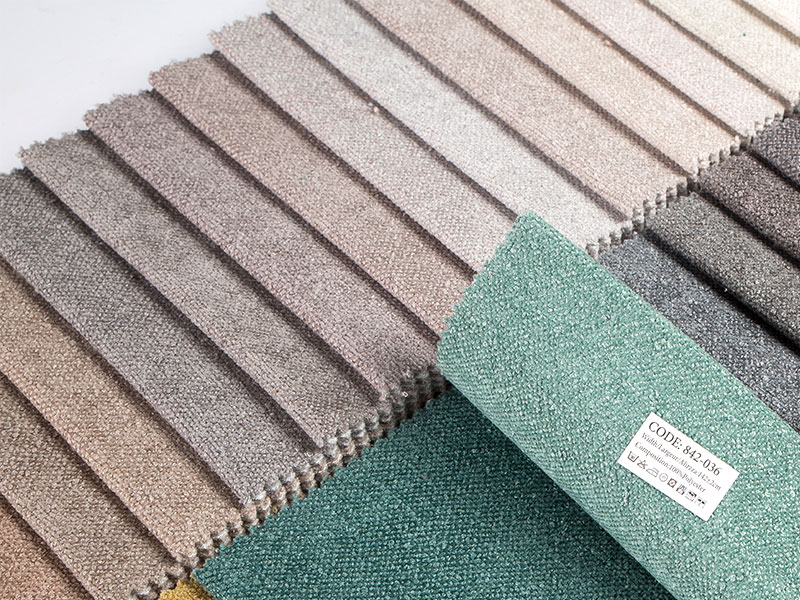 Fabraic Chenille plain ardcháilíochta le haghaidh decor baile agus upholstery
