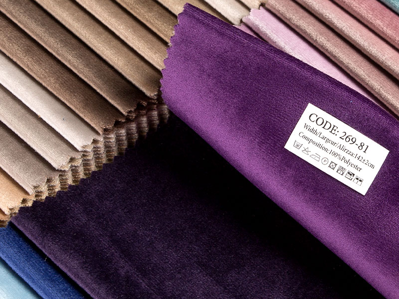 Warp Warp Dyed / Laminated Knit Holland Velvet Fabraic MDN269