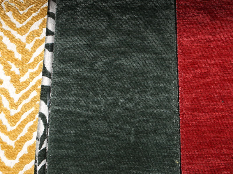 Patrún Floral Jacquard Chenille Cuirtín Tolg Fabraic Upholstery Mdn975