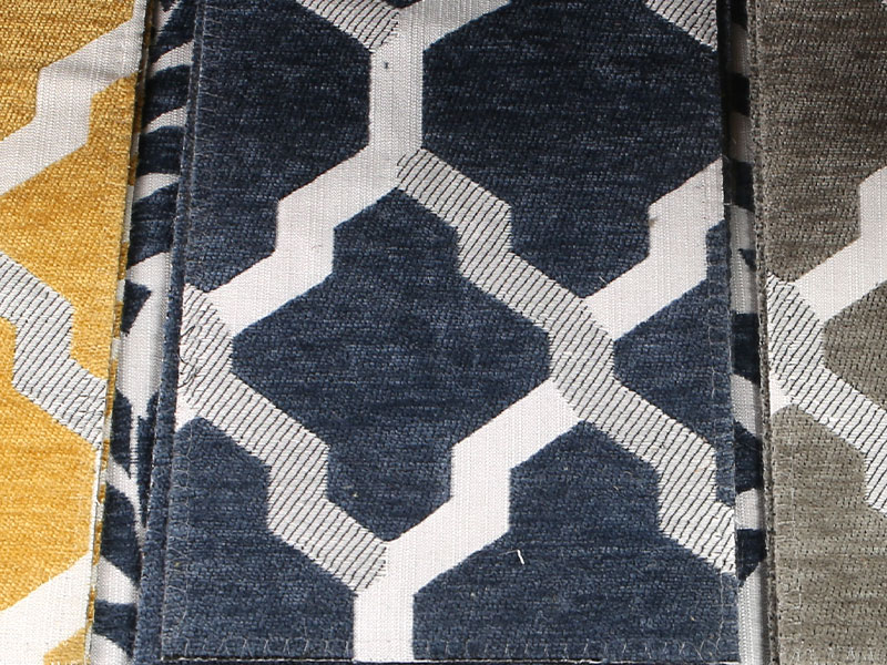 Patrún Floral Jacquard Chenille Cuirtín Tolg Fabraic Upholstery Mdn975